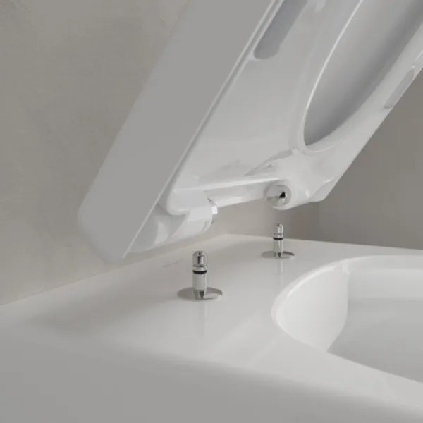 Villeroy & Boch 5656HR01 - Fali WC SoftClose ülőkével AVENTO kerámia/alpesi fehér