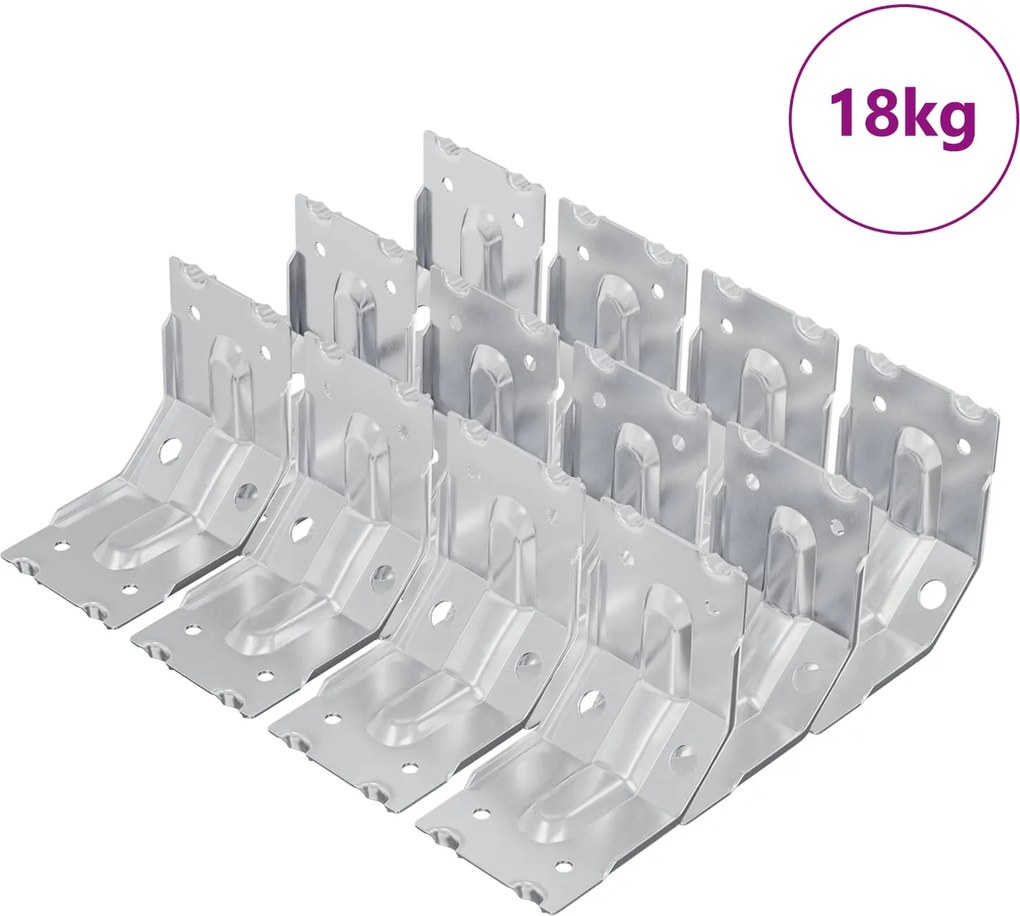 vidaXL Konzol 212 pcs Horganyzott 106 x 55 x 1,5mm Acél