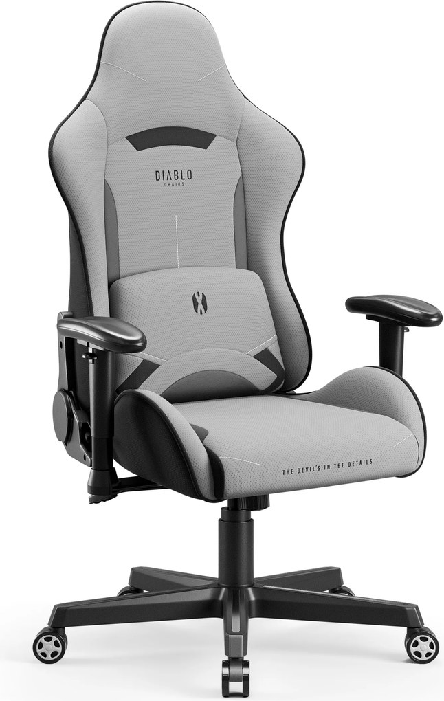 Gamer szék szövet Normal Size, szürke: Diablo X-Starter