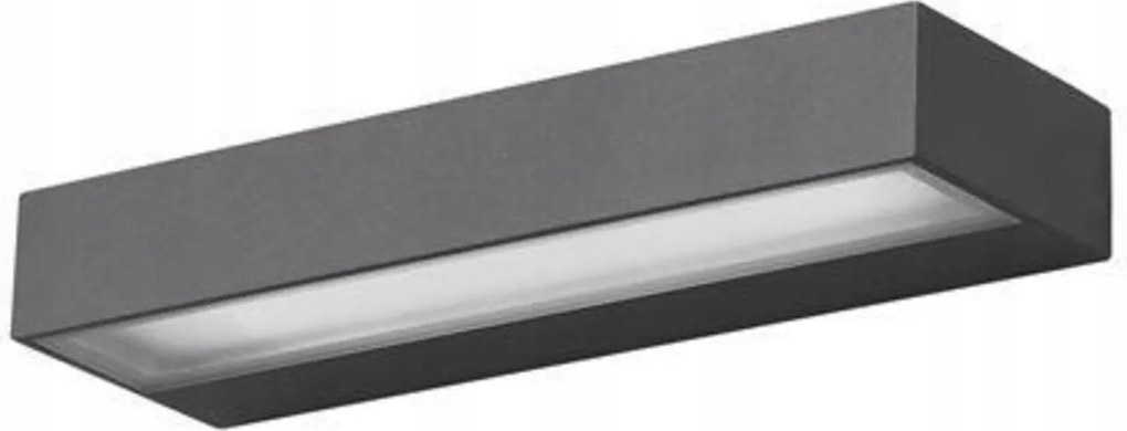 Nova Luce kültéri fali lámpa Fungo sötétszürke alumínium üveg diffúzorral