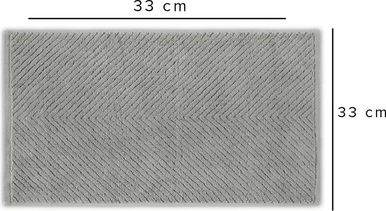 Chevron konyharuha, szürke, 33×33 cm