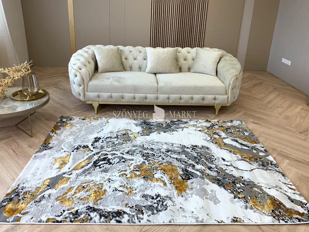 Sunset sötétarany design szőnyeg 80x250