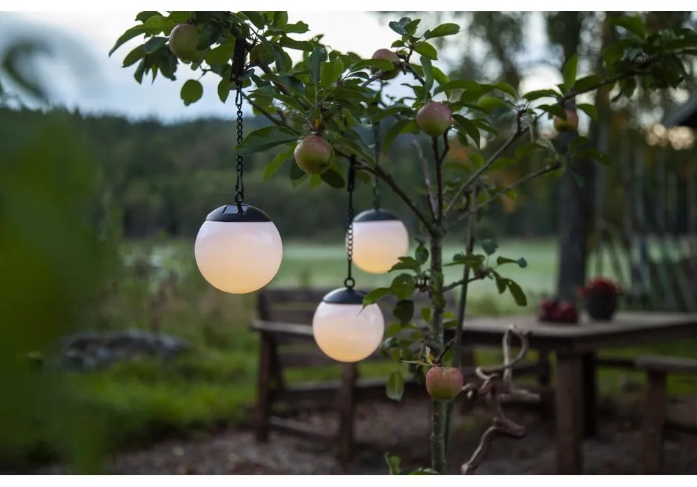 Globus 3 db kültéri függő napelemes lámpa, ø 10 cm - Star Trading