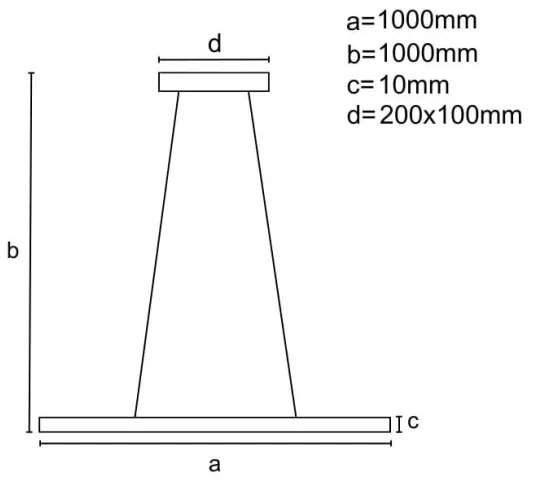 LED állítható fényerőjű lámpa kábelre LED/40W/230V 3000-6500K fekete + DO