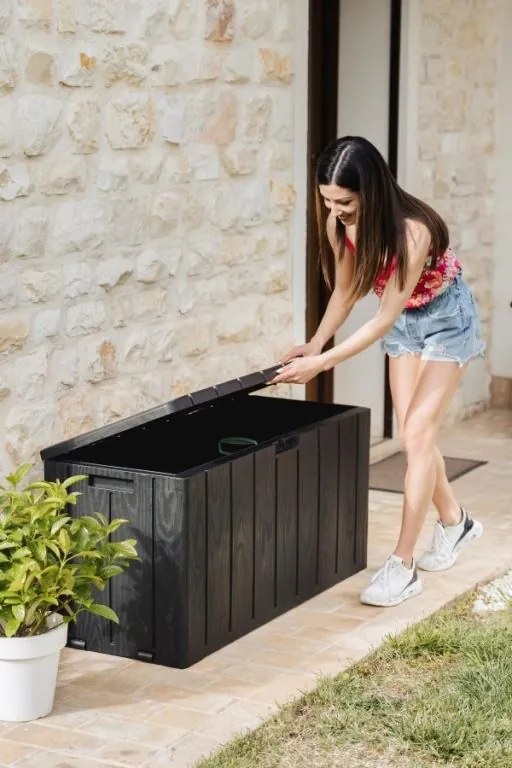 Kerti műanyag doboz BRAVO 270 L grafit