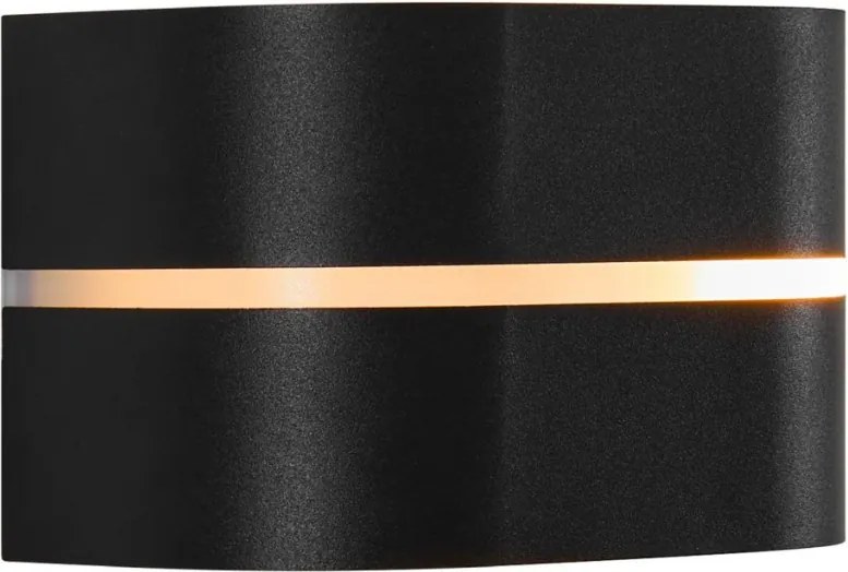 NORDLUX 2418311003 SIBELIS Modern Kültéri Fali Lámpa Fekete E27 IP44
