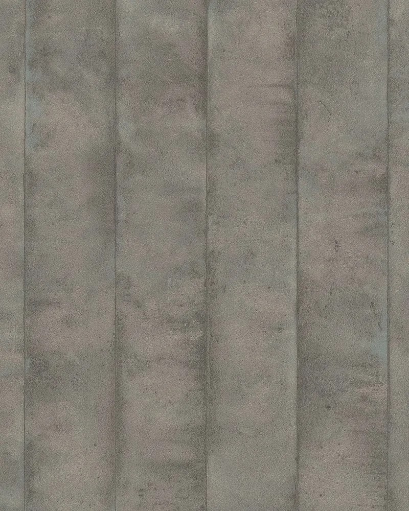 Barna-szürke tapéta koptatott vinil szerkezettel a flizelinen