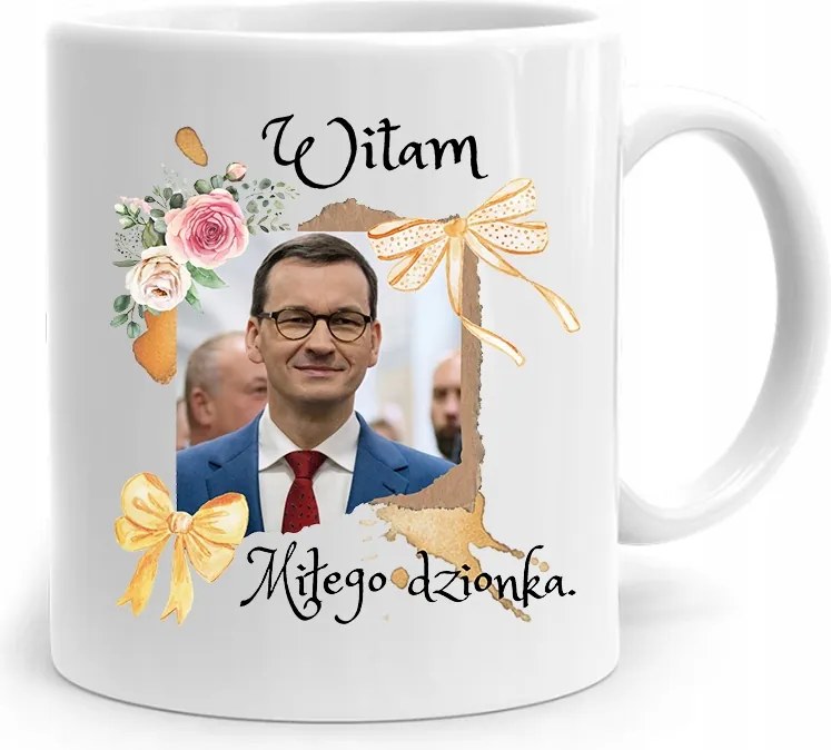 Bögre Politikus Miniszterelnök Mateusz Morawiecki Pis