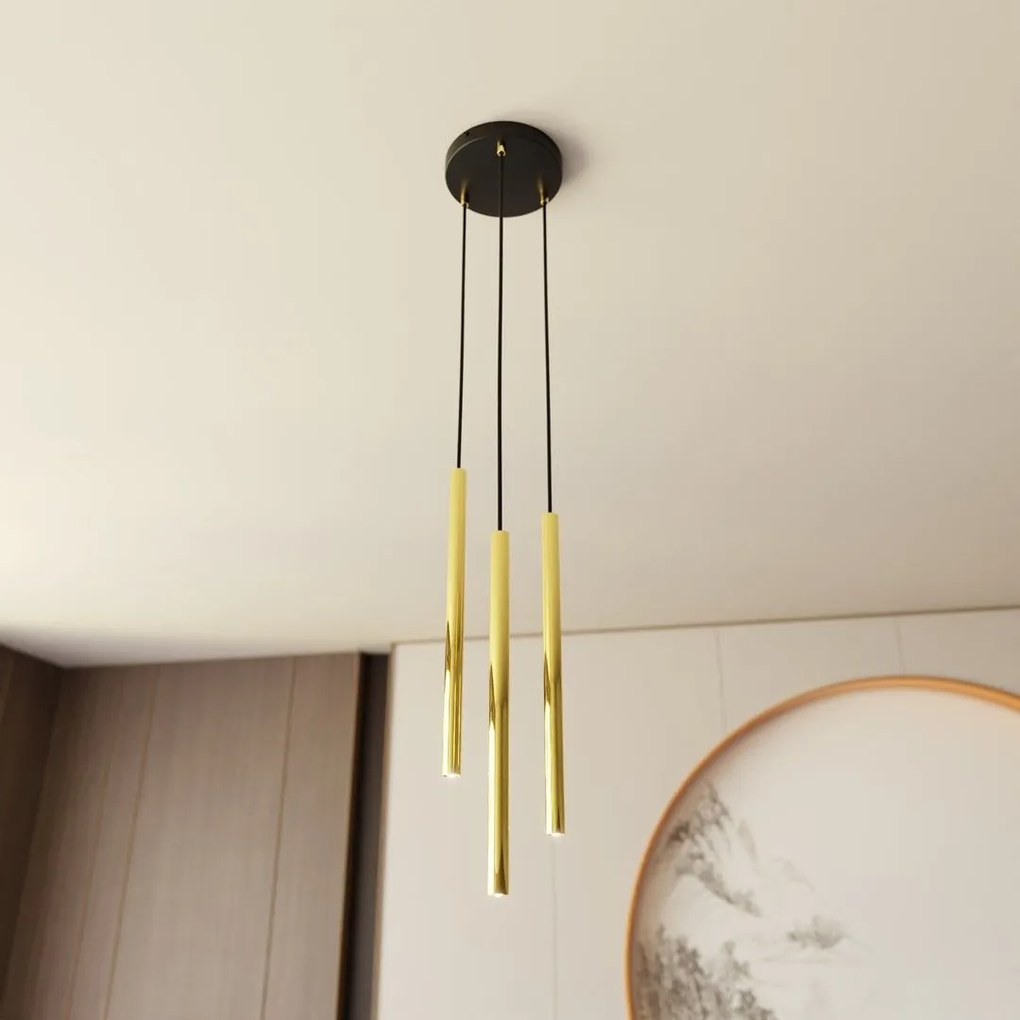 Emibig modern függeszték selter fekete arany emi1332/3prem