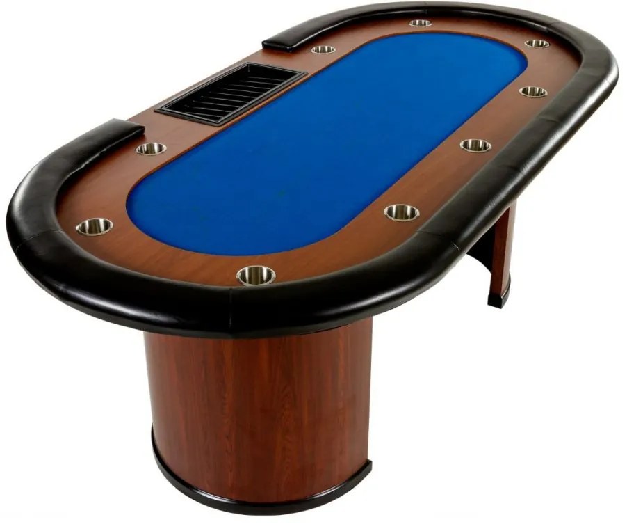 GamesPlanet® Pókerasztal XXL ROYAL FLUSH Kék