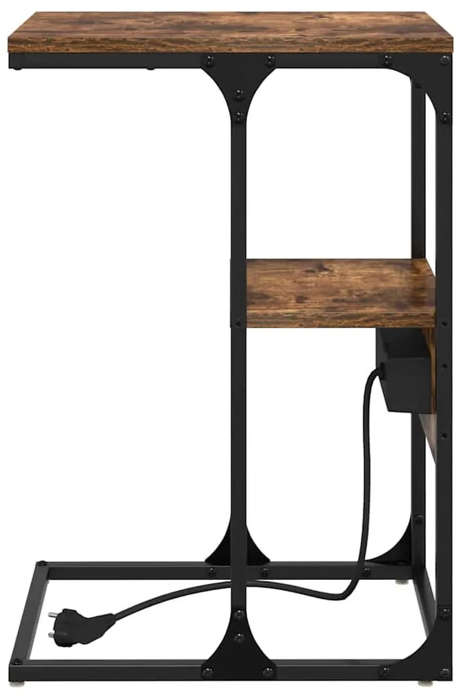 Éjjeliszekrény Füstölt tölgy 41.5 x 26 x 60.5 cm Faanyag