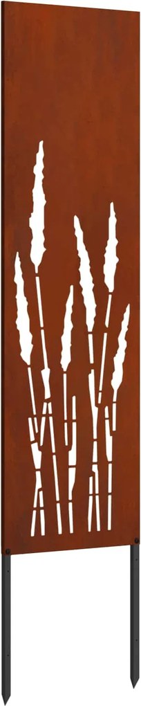 vidaXL Kertvédő vászon Rozsdás 32 x 140 cm időjárásálló acél