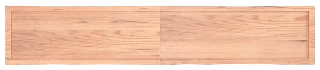 világosbarna kezelt tömör asztallap 220x40x(2-6) cm
