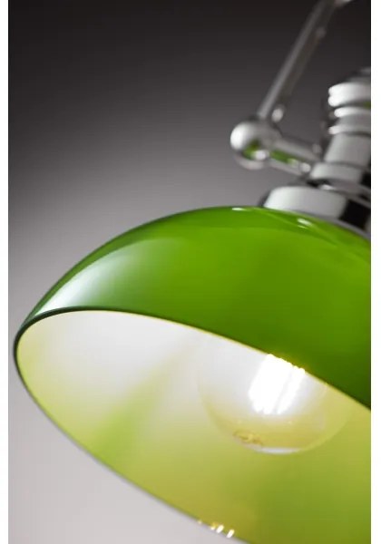 Jupiter 2071 - PLATINO rúdon függő csillár 1xE27/15W/230V zöld/fényes króm