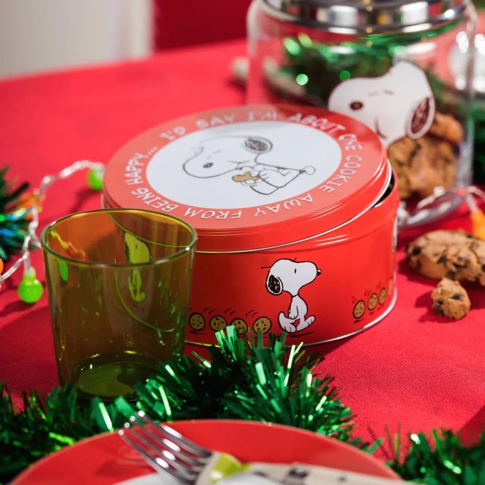 PEANUTS kekszes doboz kerek