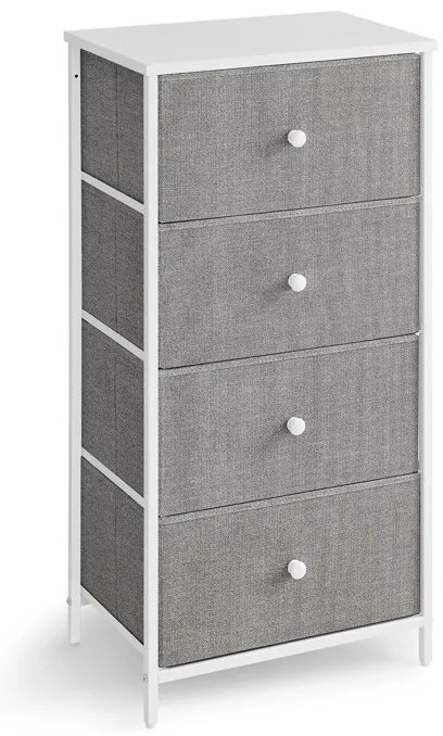 Szürke komód 45×30×92 cm méretben – AUK-E1031-GREY