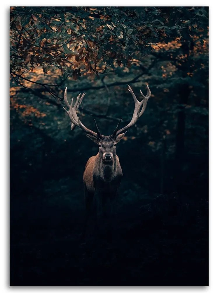 Gario Vászonkép Szarvas a bokrok között Méret: 70 x 100 cm