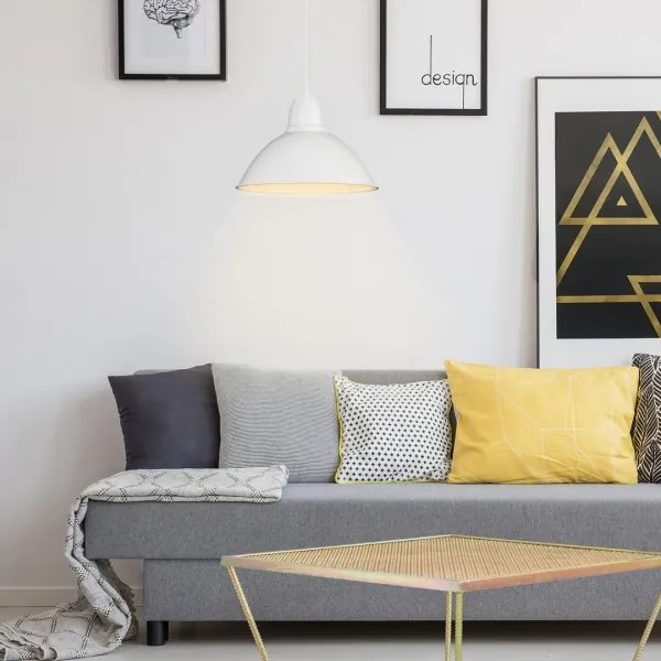 Rabalux 72014 - WILBOUR lógcsillár 1xE27/60W/230V fehér