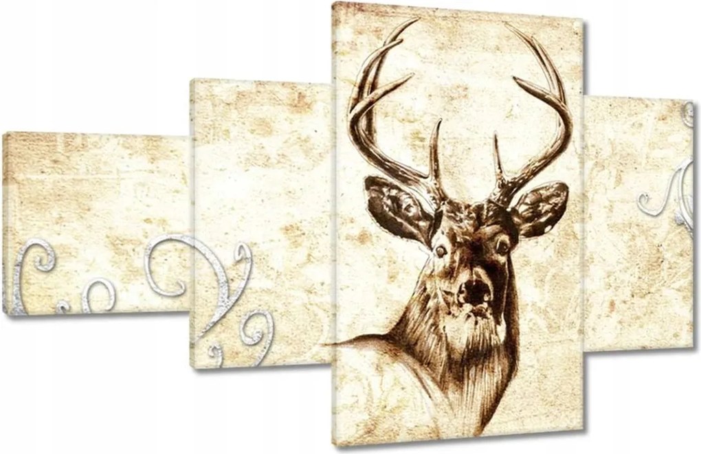 Vászonkép 130x80 Szarvasfej