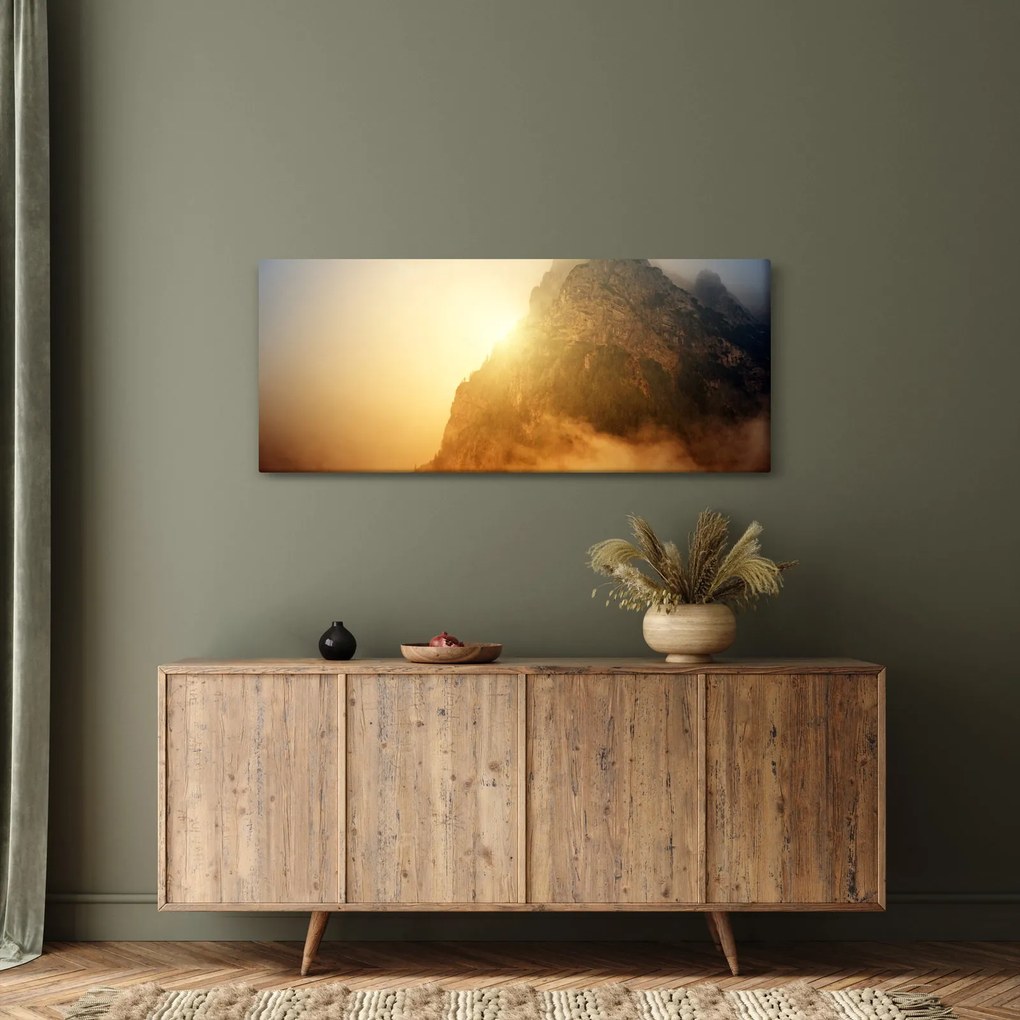 Hegy a ködben képe (120x50 cm)
