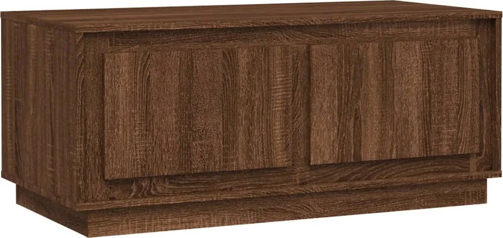 vidaXL barna tölgyszínű szerelt fa dohányzóasztal 102x50x44 cm