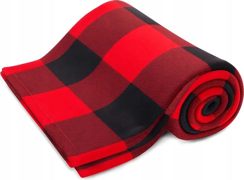 Arôme Home Mikroflanel takaró, Piros kockás