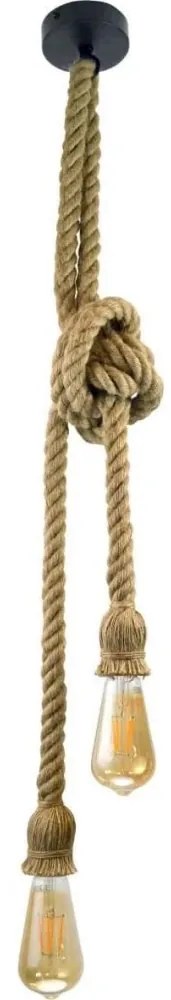 LED Csillár zsinóron ROPE 2xE27/10W/230V