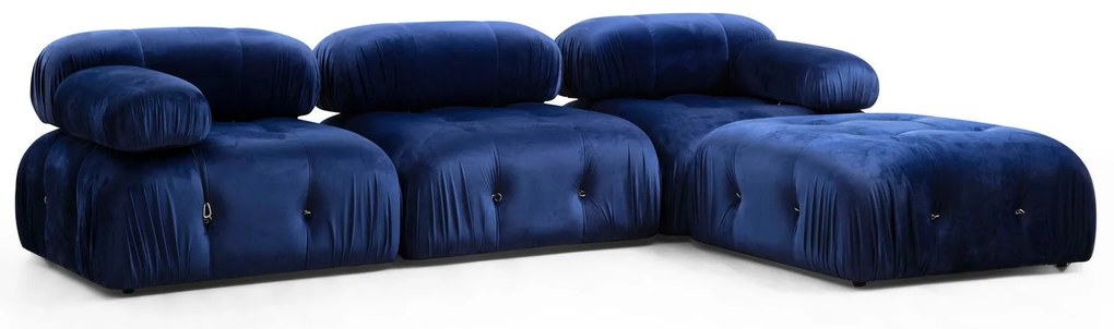 Sarokkanapé Bubble Velvet Kék L1-O1-1R-PUF
