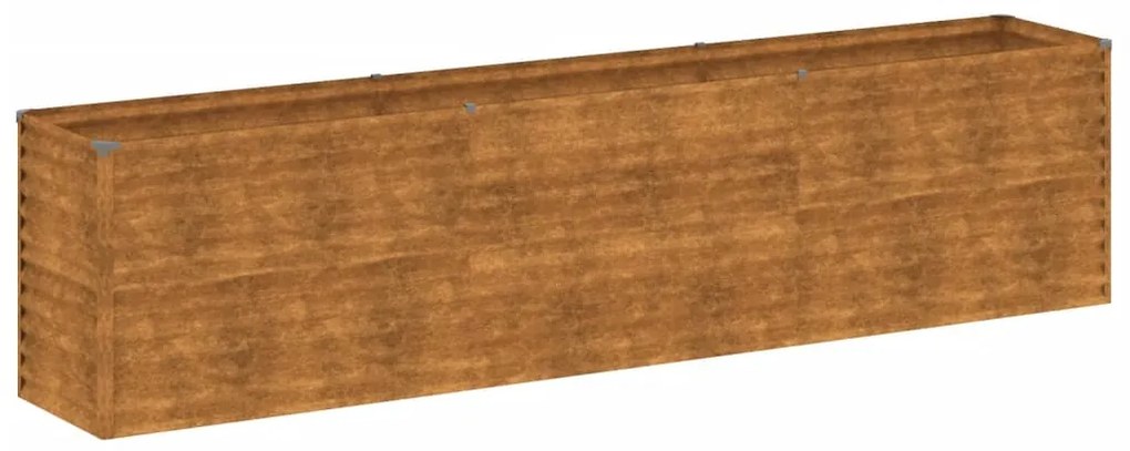 corten acél kerti magaságyás 291x50x69 cm