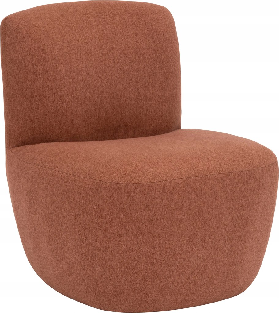 Nappali fotel alacsony Leone terracotta barna kényelmes elegáns szoba