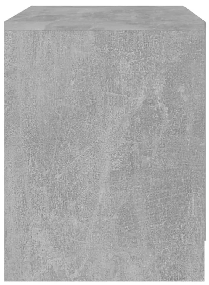 Betonszürke forgácslap éjjeliszekrény 45 x 34,5 x 44,5 cm