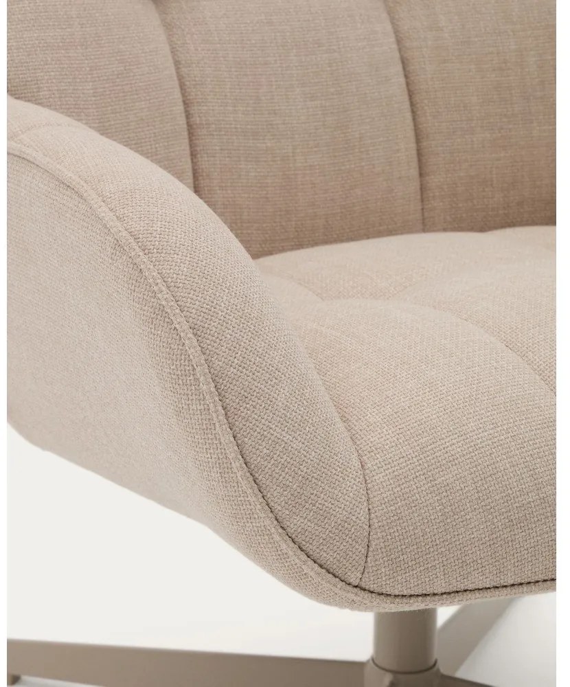 Bézs forgó fotel Jaspe – Kave Home