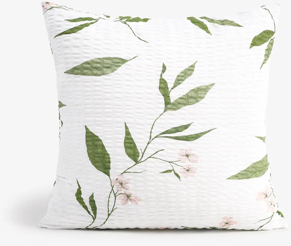 Goldea krepp párnahuzat - jázmin virágmintás 40 x 40 cm