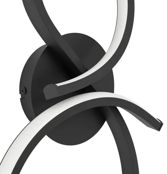 Eglo 901268 - LED fali lámpa SERPINS LED/11,4W/230V 3000K fekete