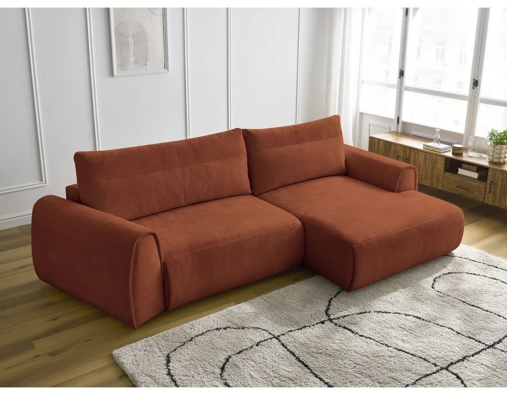 Narancssárga sarokkanapé Aden – Bobochic Paris