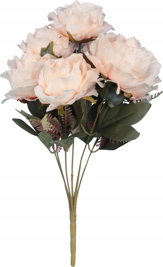 Csokor 7 Rózsa 45CM Krém Színű Kompozíció Csokrok Váza