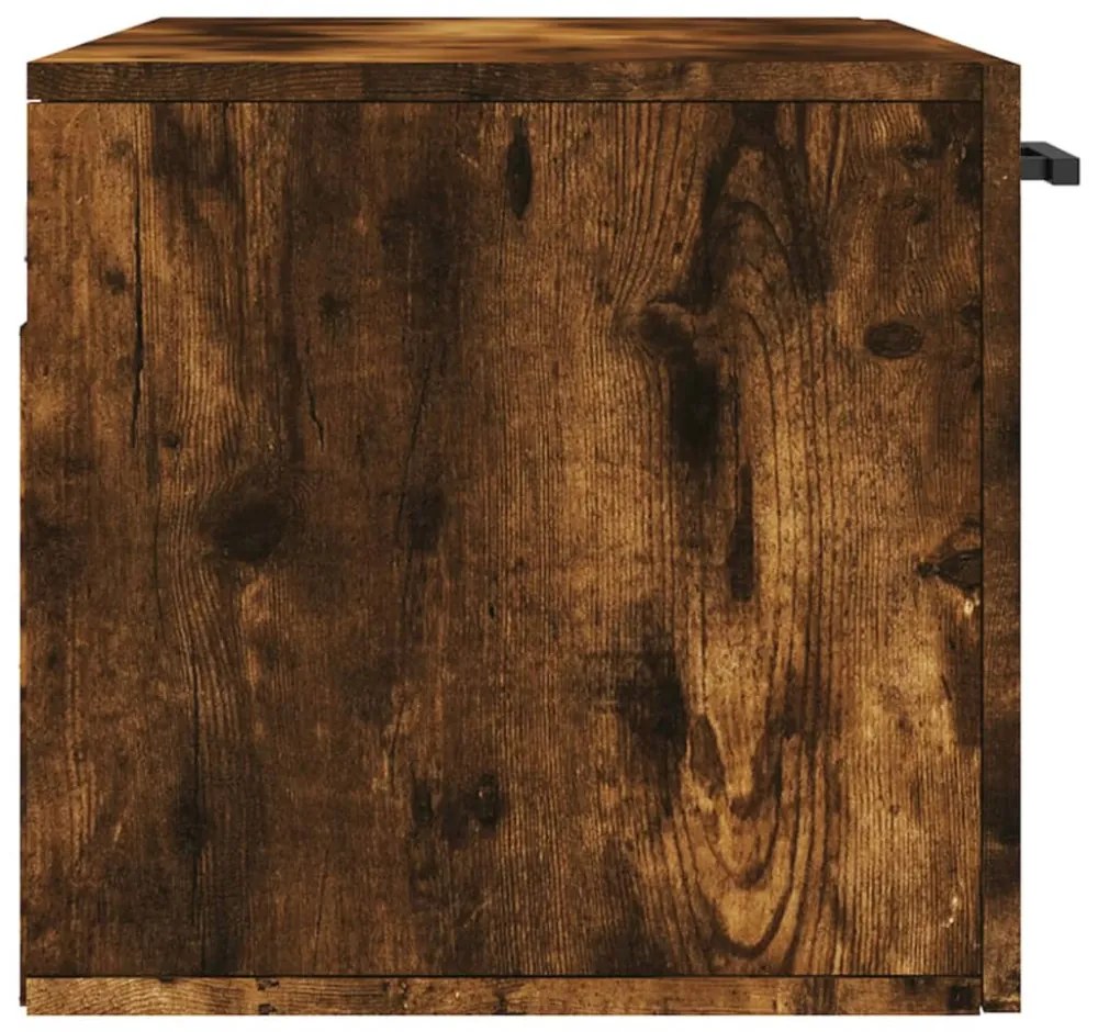 füstös tölgy színű szerelt fa faliszekrény 80 x 36,5 x 35 cm