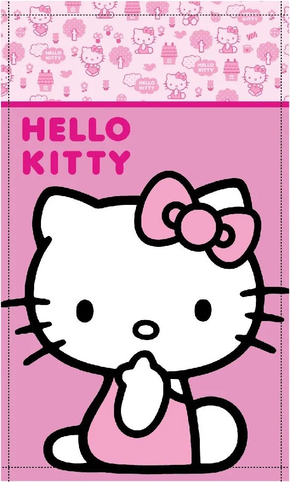 Hello Kitty Cutie kéztörlő, arctörlő, törölköző 30x50cm