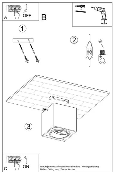 Spotlámpa VALDE 1xGU10/40W/230V