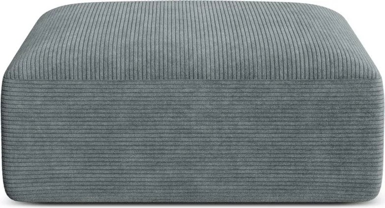 Sötétszürke kordbársony lábtartó Campi – Cosmopolitan Design