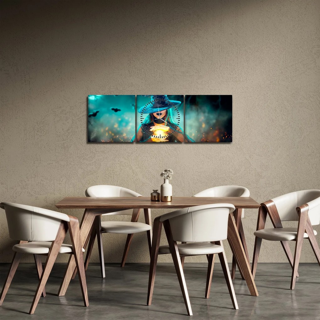 Boszorkány képe (órával) (90x30 cm)