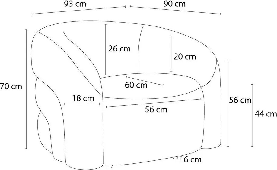 Mustársárga forgó buklé fotel Elina – Bobochic Paris