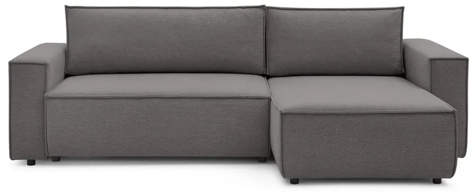 Szürke kinyitható sarokkanapé (variálható) Nihad – Bobochic Paris
