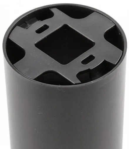 Lámpa Mennyezeti lámpatest RESTO, PC, φ80x125mm, IP20, max 20W, kör, fekete