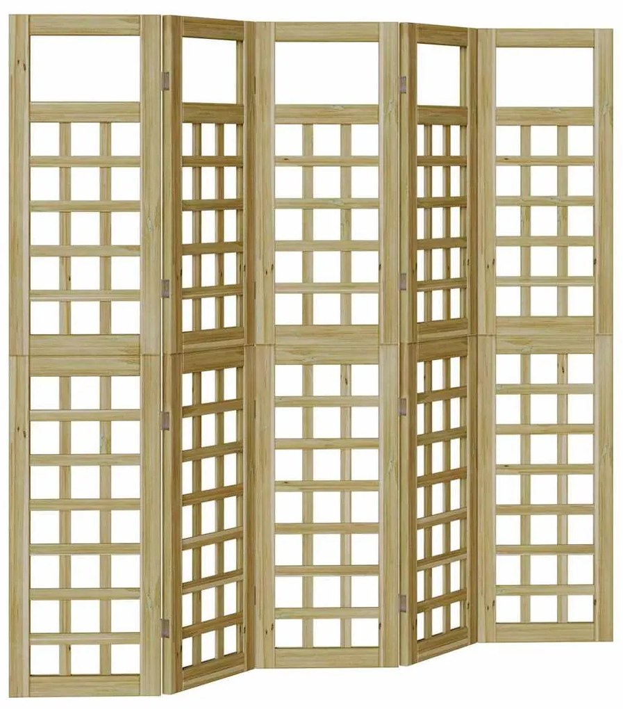 Kültéri adatvédelmi képernyő Kézi 5 pcs Barna 200 x 180 cm