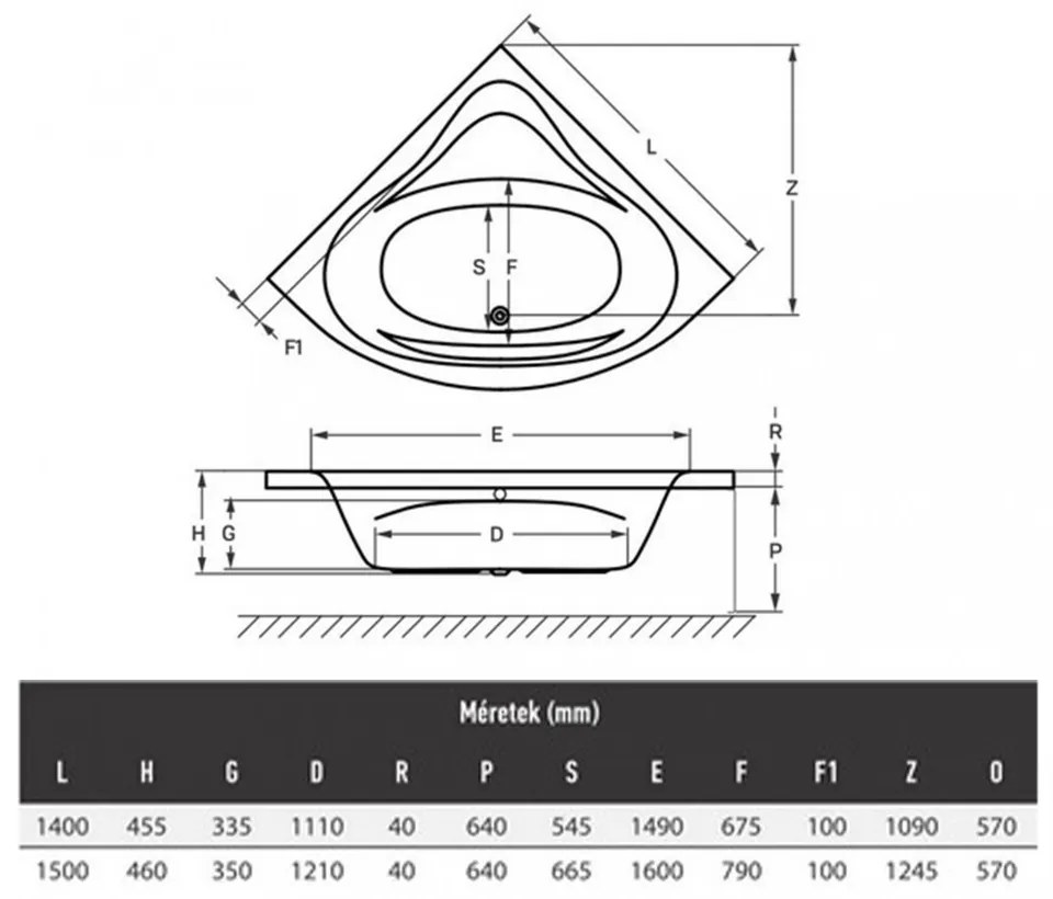 Bled 140 sarokkád lábbal