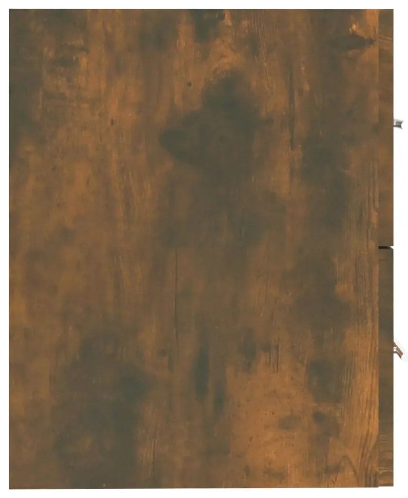 Füstös tölgy színű szerelt fa mosdószekrény 60 x 38,5 x 48 cm