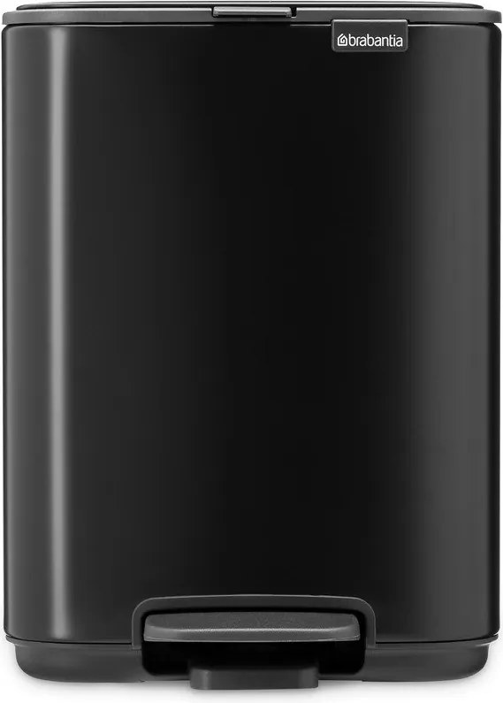 Matt fekete acél pedálos szemetes 4 l Bo – Brabantia