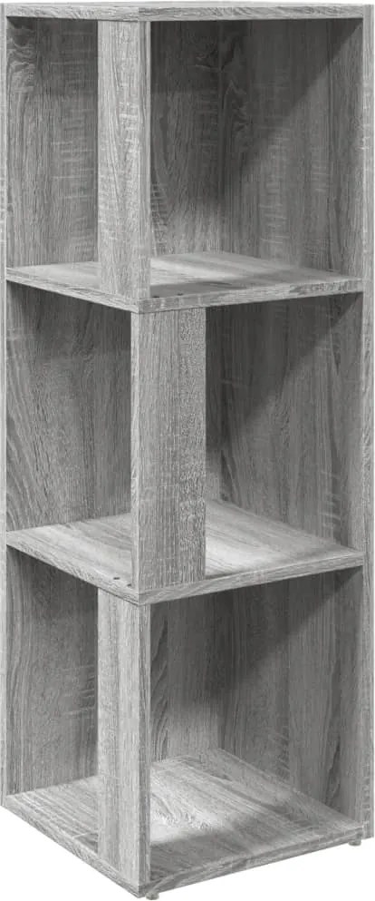 vidaXL szürke sonoma színű szerelt fa sarokszekrény 33 x 33 x 100 cm
