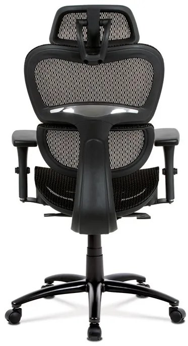 Fekete Hálós Irodai Szék, Szinkron Mechanikával. KA-A188 BK